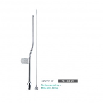 Suction raspatory – Malleable, Sharp