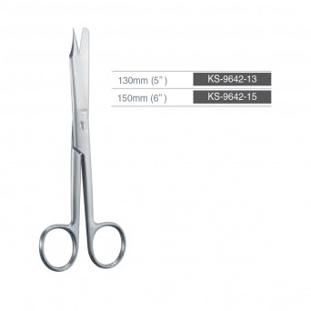 Nail splitting scissors